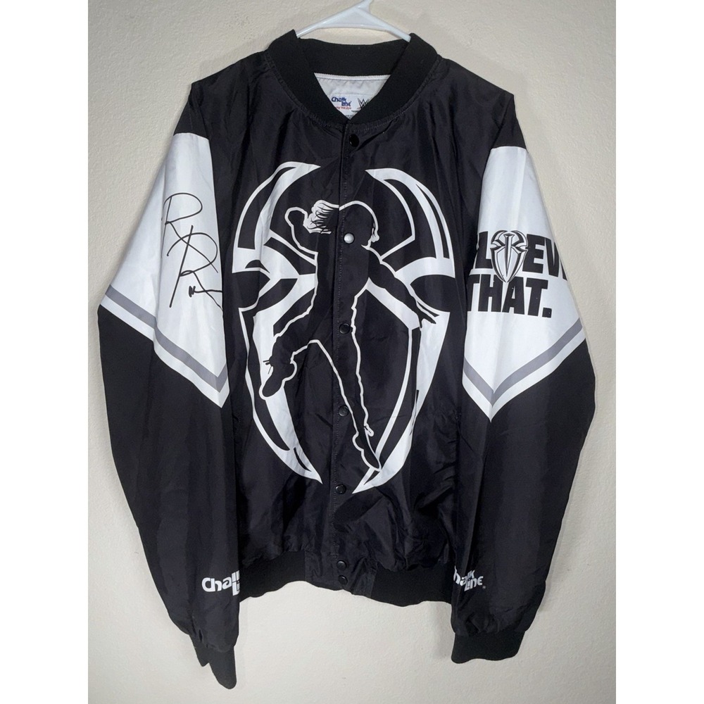 Roman Reigns Believe That Belt Jacket Chalk Line XL WWE Tribal Chief Bloodline